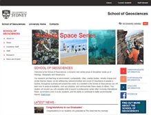 Tablet Screenshot of geosci.usyd.edu.au