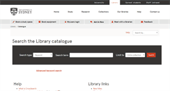 Desktop Screenshot of opac.library.usyd.edu.au