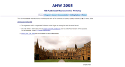 Desktop Screenshot of amw2008.econ.usyd.edu.au