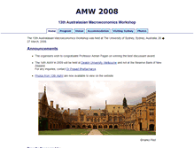 Tablet Screenshot of amw2008.econ.usyd.edu.au